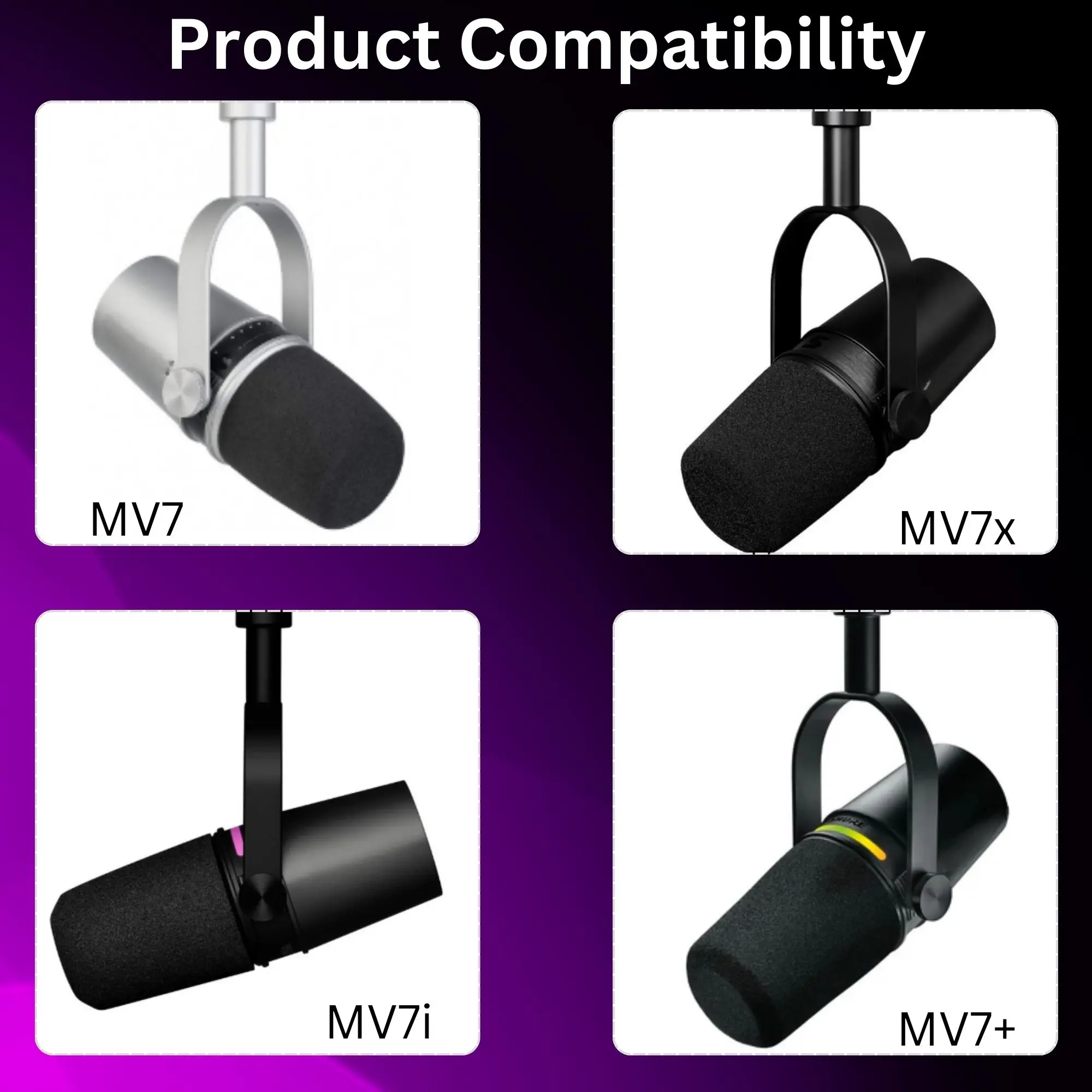 MV7 Foam for Shure MV7, MV7i,  - огляд і ціна Shure Mic Mv7