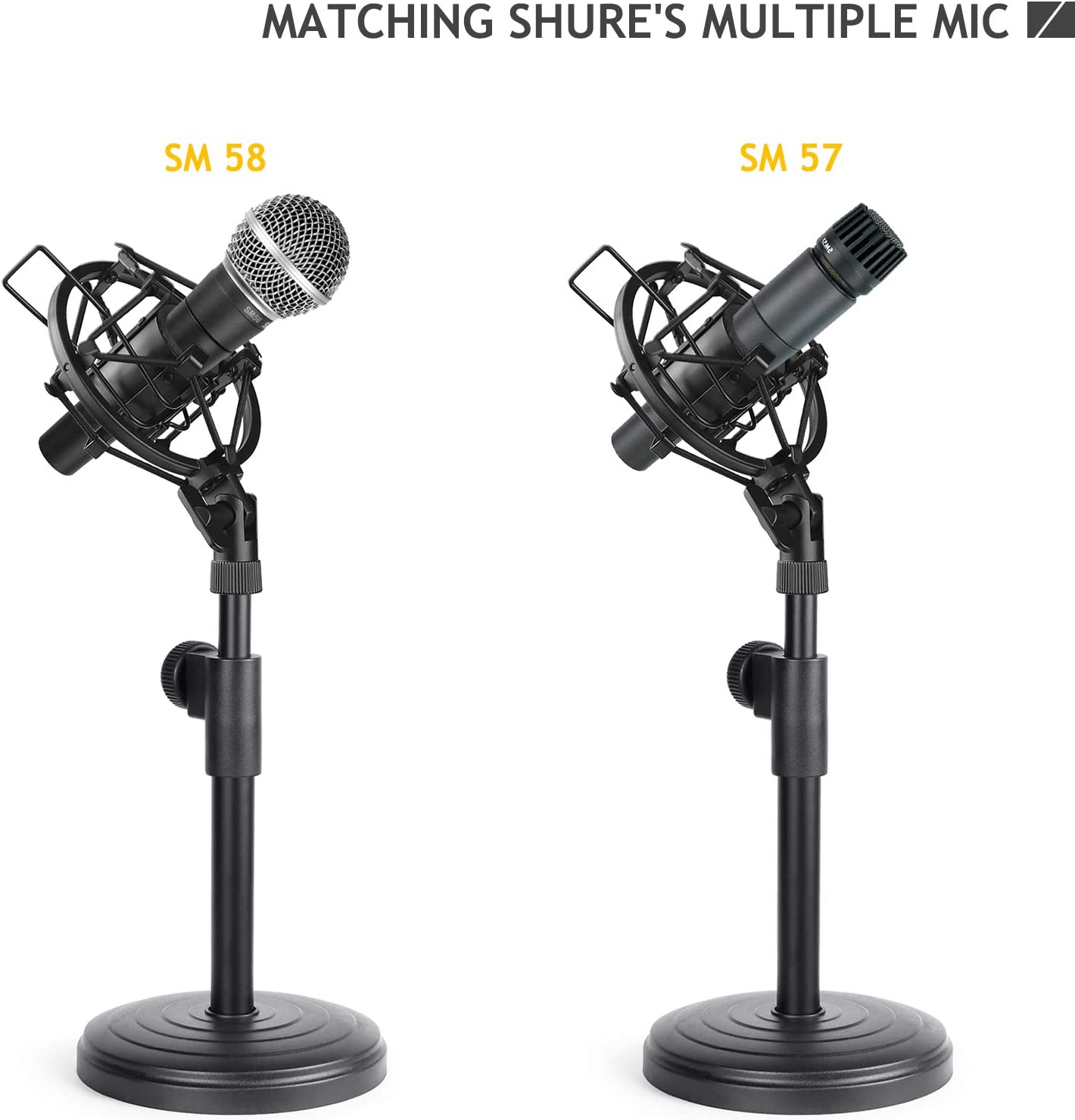 Desk Microphone Stand, Adjusta - огляд і ціна Shure Mic Sm58